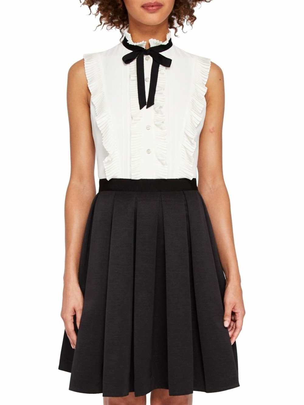 Ted Baker Kimika Pleated Tie Neck Dress